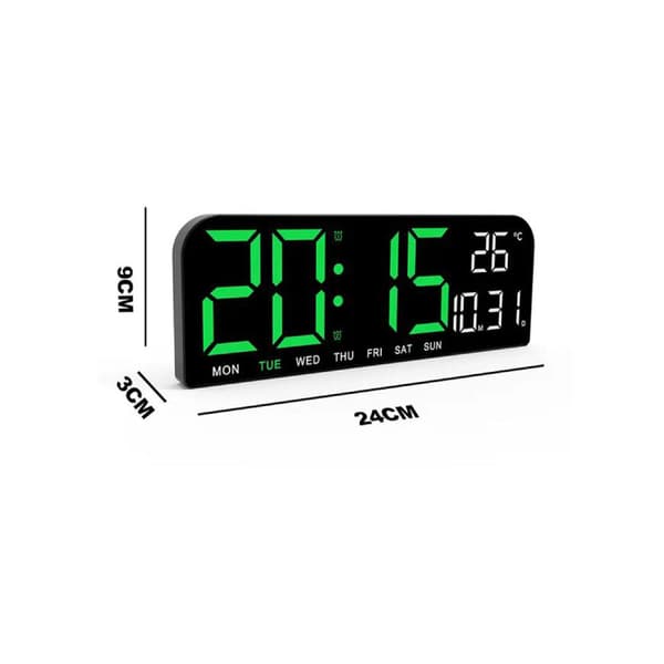 Digital Väckarklocka med grön LED