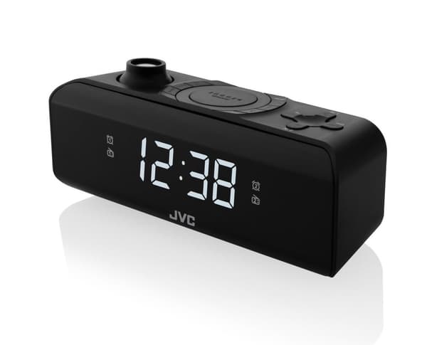 Radiobudzik JVC RA-E211B sort