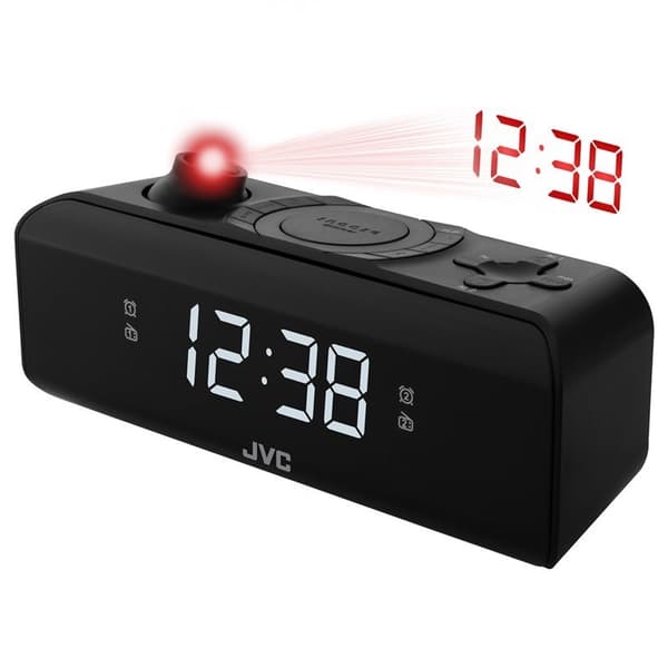 Radiobudzik JVC RA-E211B sort