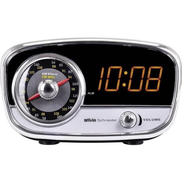 Silva Schneider FM klockradio UR 1967 241003 AUX, FM svart 1 st.