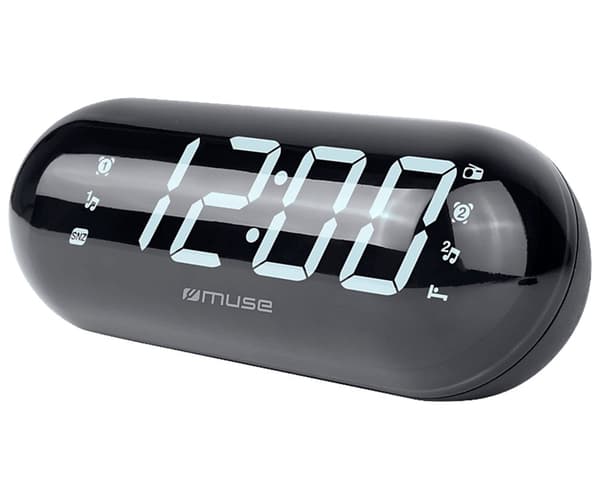 Muse M-19 Gl Vækkeur Sort One Size / EU Plug