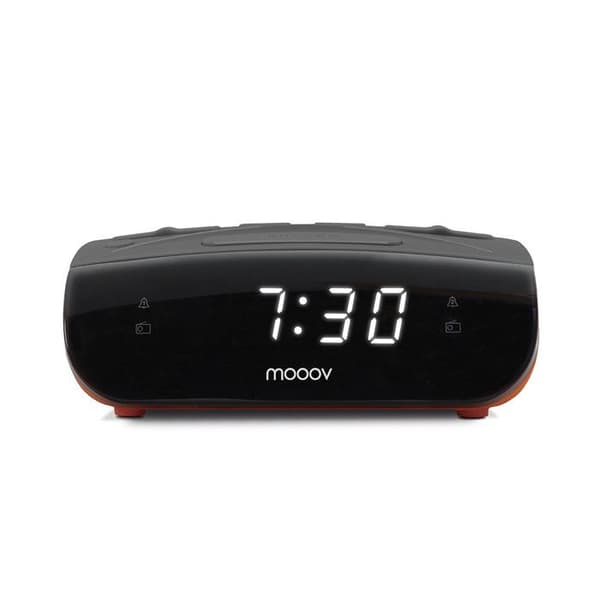 METRONIC Duo Colors Dual Alarm Clock Radio - Orange - Sleep and Snooze-funktion