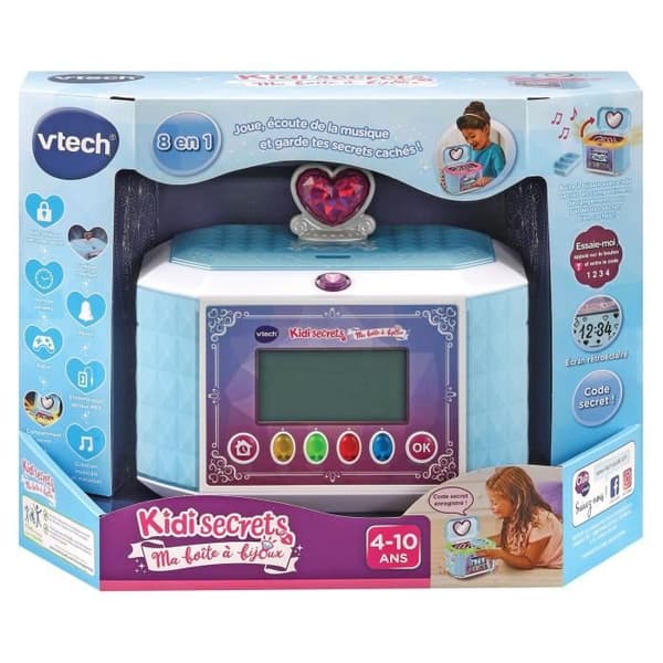 Smyckeskrin - VTECH - Kidisecrets - Flerfärgad - Bakgrundsbelyst skärm - från 4 år och uppåt