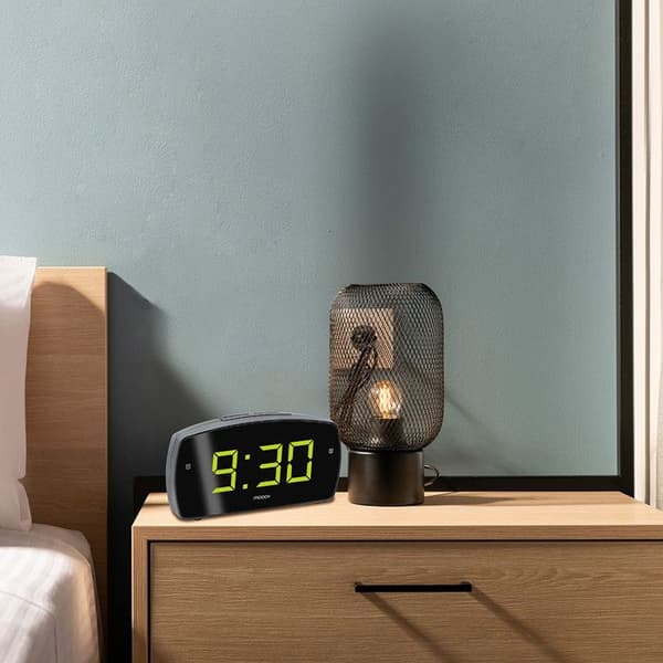 XL2 dubbel väckarklocka med stor LED-display