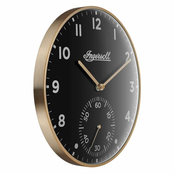 Seinäkello Ingersoll 1892 IC003GB Kullattu Musta