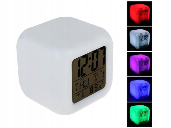 Vækkeur - Digital med LED & Termometer – Ur