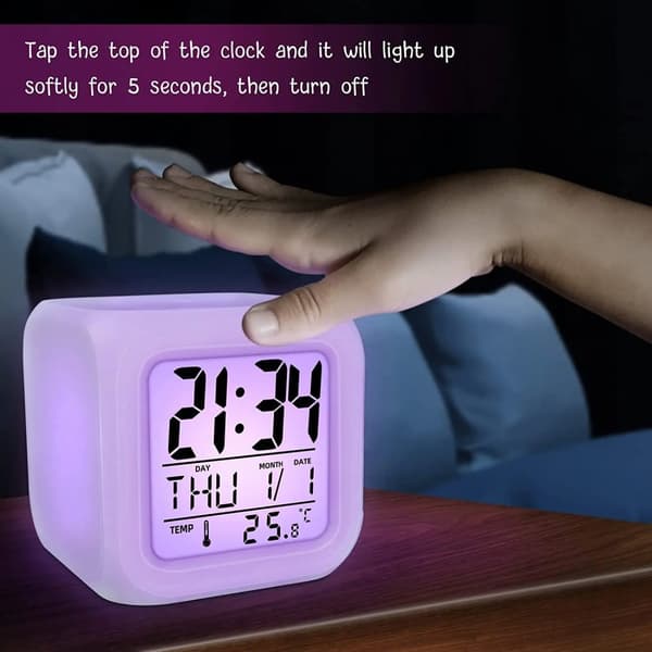 Vækkeur - Digital med LED & Termometer – Ur