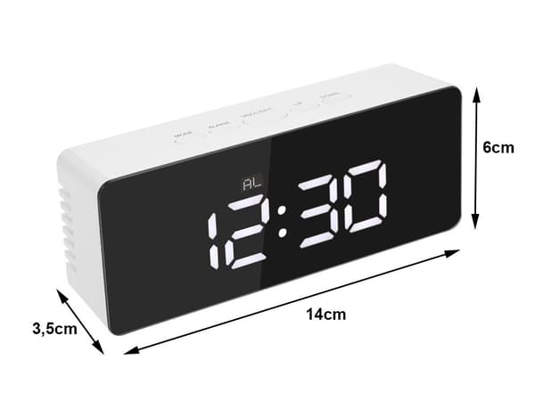Väckarklocka med LED & Termometer - Klocka