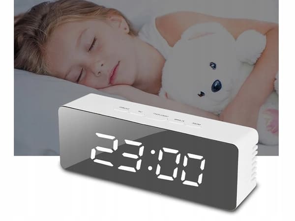 Väckarklocka med LED & Termometer - Klocka