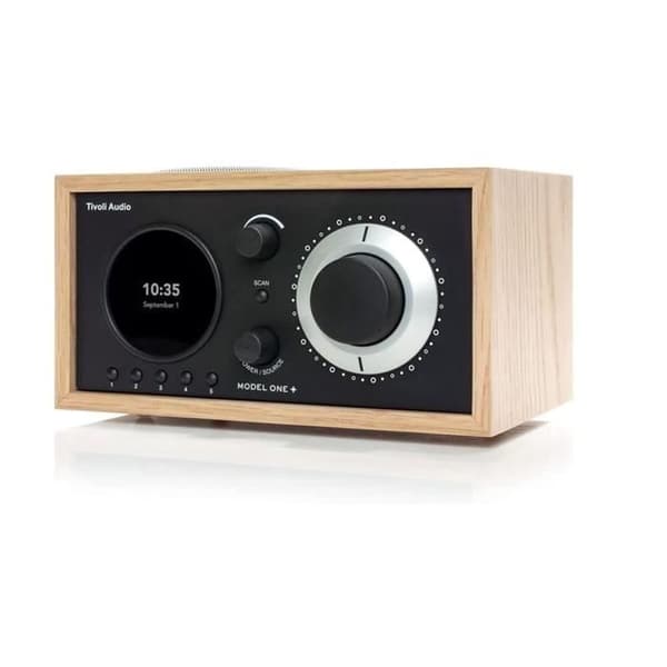 Tivoli Audio Model One + FM/DAB+ bordsradio med Bluetooth och fjärrkontroll - Ek/Svart