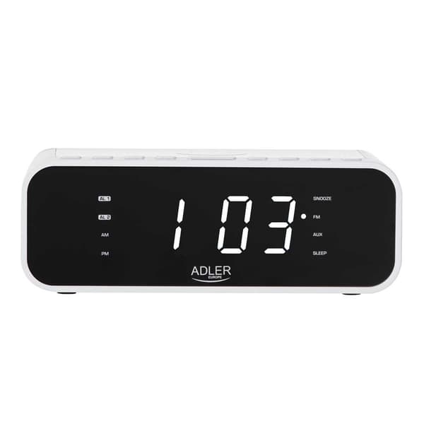 Adler Ad 1192 Vækkeur Med Trådløs Oplader