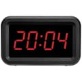 Miniatyrbild 3 av 3: TFA Dostmann 60.2038.01 Quartz Väckarklocka Svart väckningstider 1 stor skärm