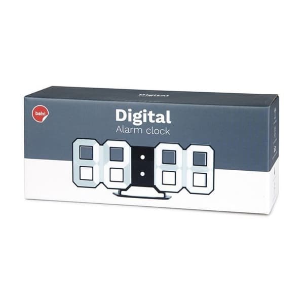 Väckarklocka - Balvi - Digital - Svart - Retro - Elektrisk