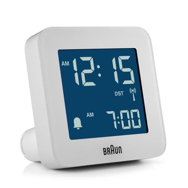BRAUN BC 09 W-DCF RADIOSTYRDA VARNINGSKLOCKOR, VIT 67019