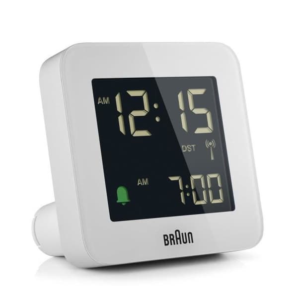 BRAUN BC 09 W-DCF RADIOSTYRDA VARNINGSKLOCKOR, VIT 67019