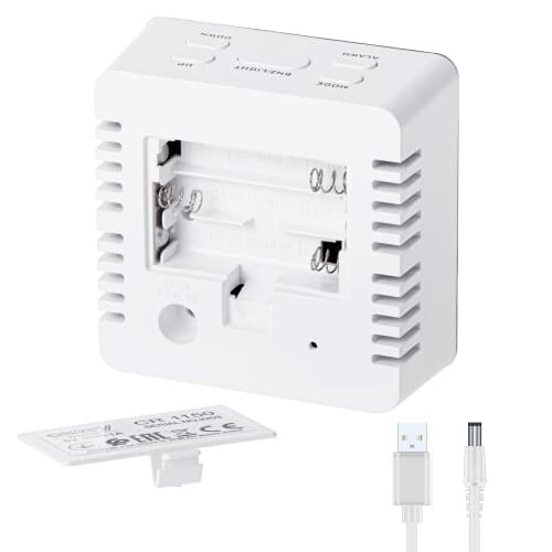 CR 1150 hvidt LED vækkeur