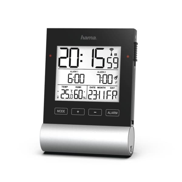 Hama Radiostyret vækkeur Black Line Black