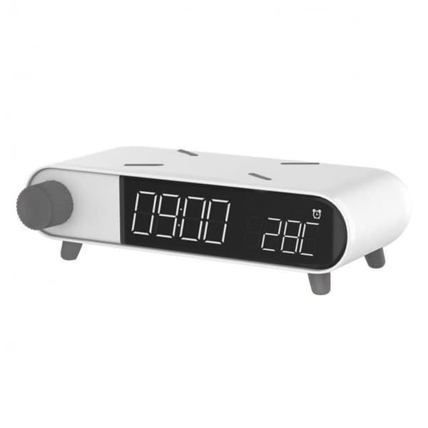 Väckarklocka - Ksix - Retro - Snabb trådlös laddning 10W - Temperaturindikator - Futuristisk design