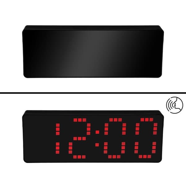 Väckarklocka Versa Svart Röd