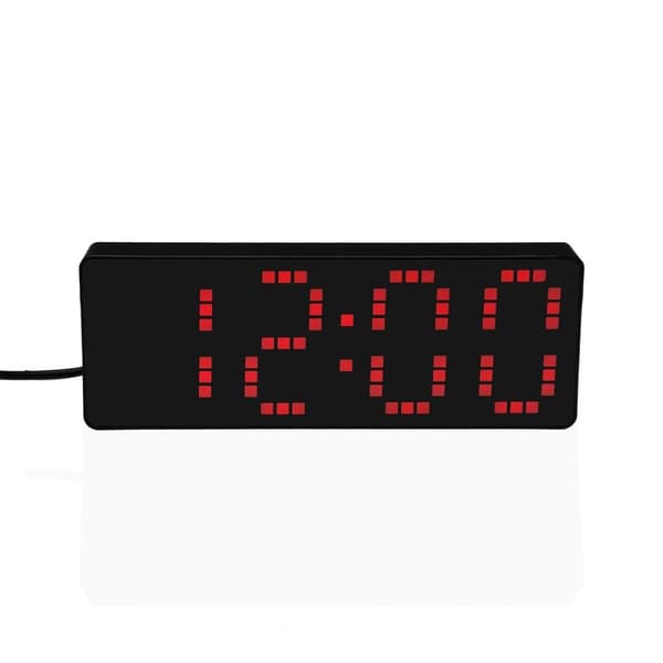 Alarmklokke Versa Svart Rød