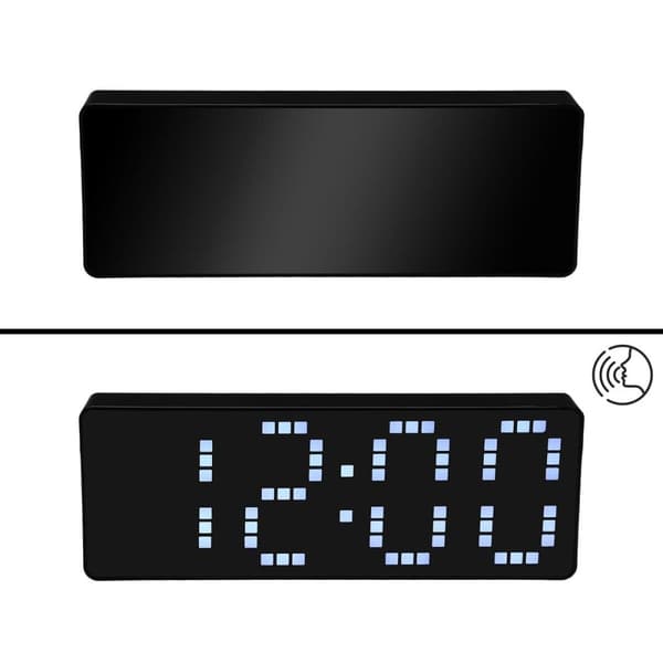 Väckarklocka Versa Vit Svart