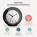 Miniatyrbild 2 av 2: Väckarklocka - MEBUS - 25628 - Nattbelysning - Anti-glid - Snooze