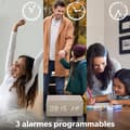 Miniatyrbild 2 av 6: T'nB - Digital väckarklocka, trådlös smartphone-induktionsladdare, justerbar belysning, 3 programmerbara larm - träfinish