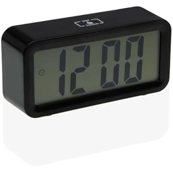 Väckarklocka - VERSA - Svart - 14,9 x 5,4 x 8 cm - Batteri - Blandat
