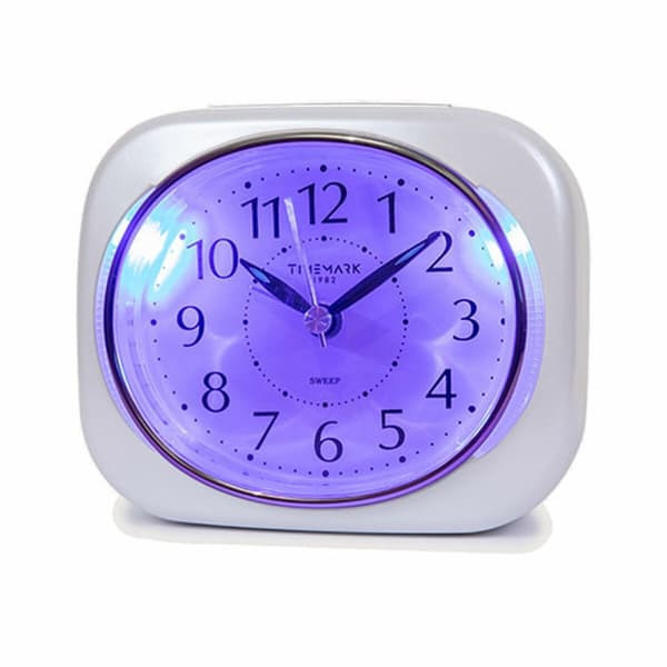 Analog Väckarklocka Timemark 10 x 8,5 x 4 cm Vit Plast Klassiskt