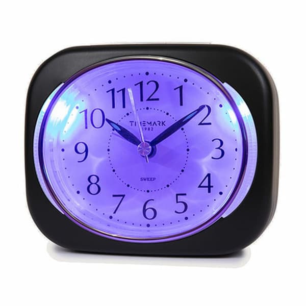 Analog Väckarklocka Timemark 10 x 8,5 x 4 cm Svart Plast Klassiskt