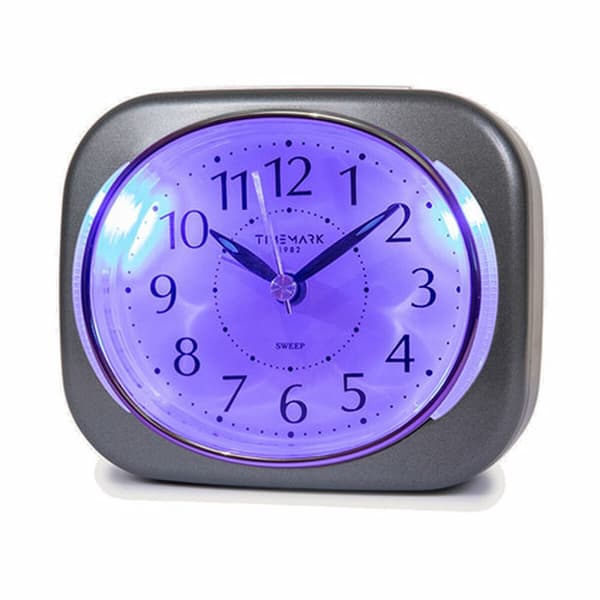 Analoginen herätyskello Timemark 10 x 8,5 x 4 cm Harmaa Muovinen