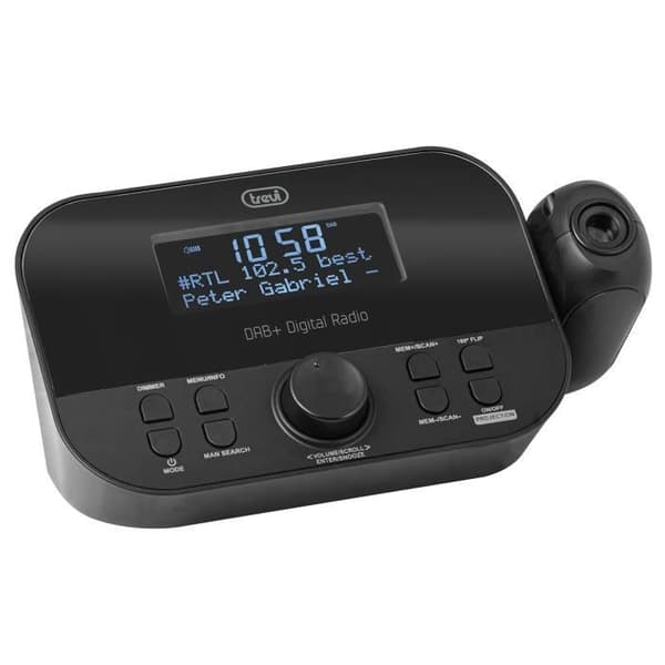 DIGITAL LARMRADIO RC 85D8 DAB + SVART TREVI
