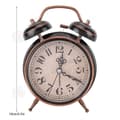 Miniatyrbild 3 av 4: INN® Mekanisk väckarklocka Gammaldags dubbelklocknål Pendelklocka Lättvikt Tyst sängbordsdekor Vindande Retro Classic