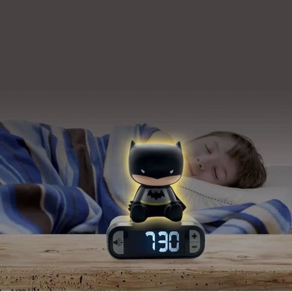 LEXIBOOK digital nattljus väckarklocka - Batman - 3D ljus och ljud - Svart - Barn