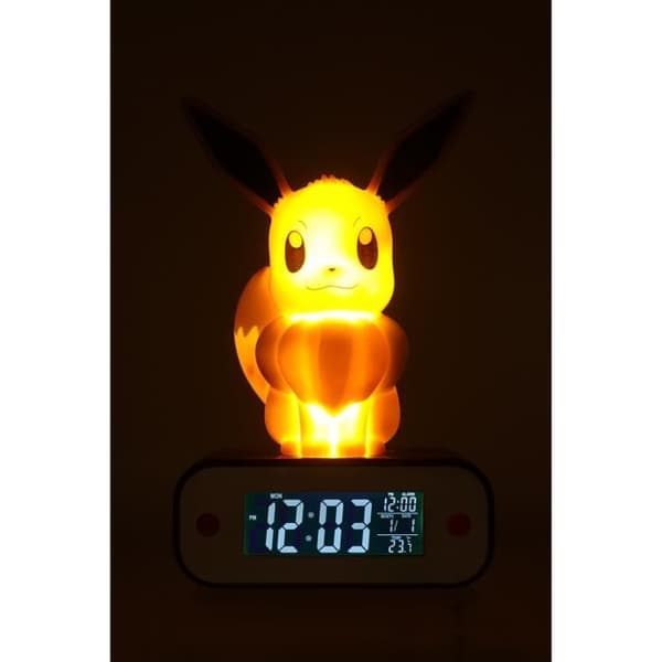 POKEMON klockradio LED-lampa Eevee