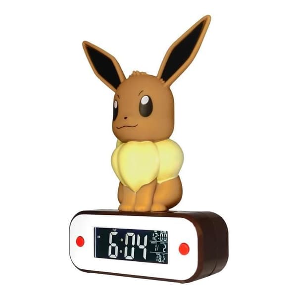 POKEMON klockradio LED-lampa Eevee