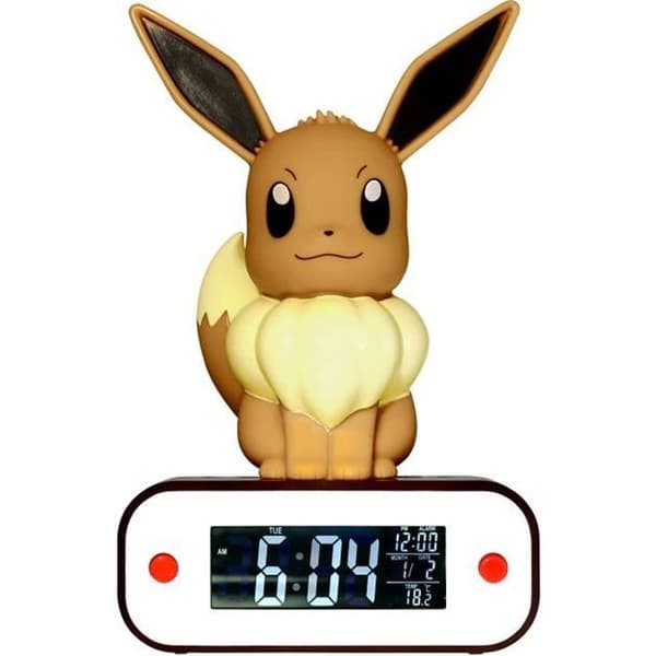 POKEMON klockradio LED-lampa Eevee