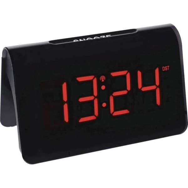Radioväckarklocka - TFA DOSTMANN - Icon 60.2543.05 - Svart - Alarm - Radiostyrd - Kompakta mått