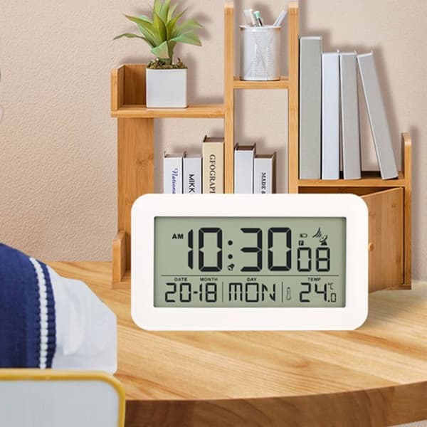 TD® elektronisk väckarklocka Smart batterimodell med nattljus