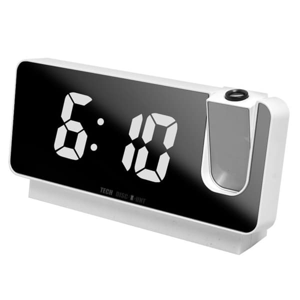 TD® Väckarklocka 18,5*3,5*9,2cm Tre lägen Tidsprojektion