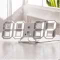 Miniatyrbild 1 av 4: TD® 3D LED-väggklocka Modern design digital klockklocka | väckarklocka | Nattljus | Kreativ digital stereoklocka|vit