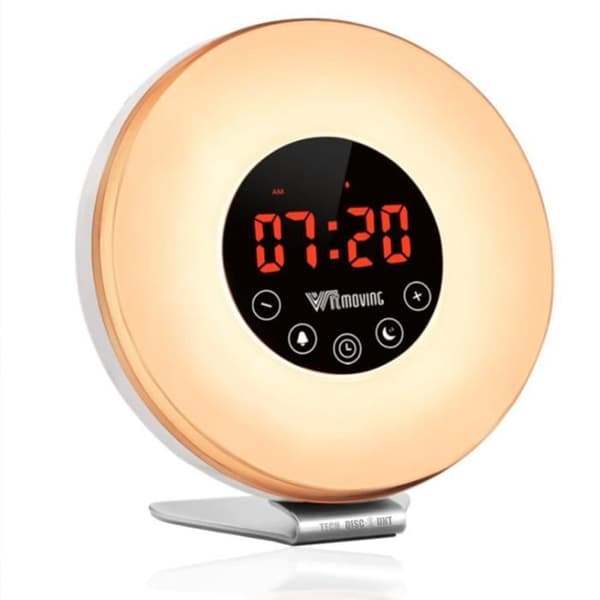 TD® Wake Up Light, FM Radio Wake Up Lamp Nattljus Wake Up Light Sänglampa Soluppgång Solnedgång Simulering Snooze RGB White Ch