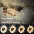 Miniatyrbild 3 av 4: HTBE® Simulated Sunrise Wake-up Light Sömnhjälp Varmt ljus Nattljus vid sängkanten LED Väckarklocka Väckningsljus