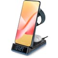 Miniatyrbild 1 av 6: THOMSON CL750IS trådlös väckarklocka och laddstation - Android-kompatibel - Lysande LED-remsa - Svart