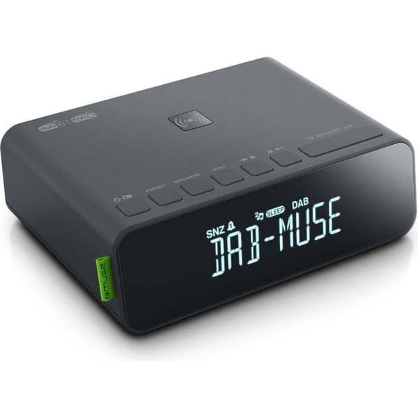 Radio väckarklocka MUSE M175DBI - Svart - Dubbel alarm - Bluetooth - NFC