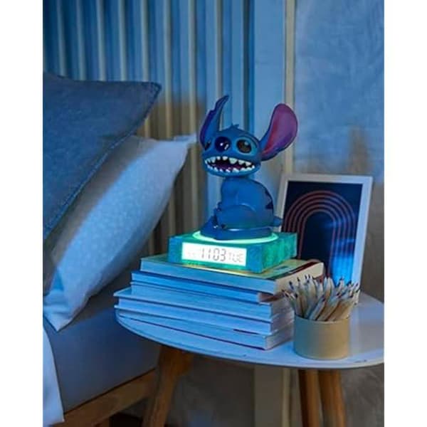 Lampe 3D - KIDS EUROSWAN - Stitch - Väckt - Larm - Datum - Flerfärgad