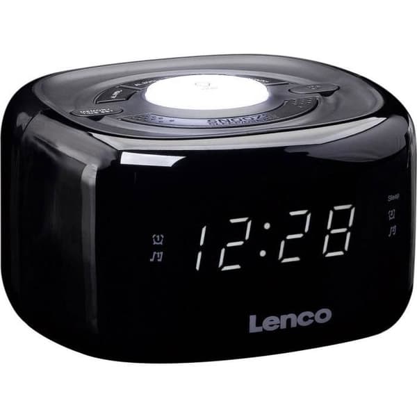 Lenco CR-12 FM klockradio svart