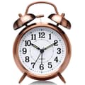 Miniatyrbild 1 av 4: TD® väckarklocka 4 tum retro dubbelklocka väckarklocka Antik dubbelring väckarklocka Batteridriven tidsresa Tyst brons