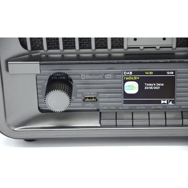 Radio Bärbar Vintage - Roadstar - HRA-270D+BT - DAB+/FM - Bluetooth - USB