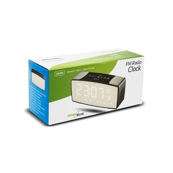 Vækkeur Greenblue 62917 Sort Grå Monochrome Sort/Grå